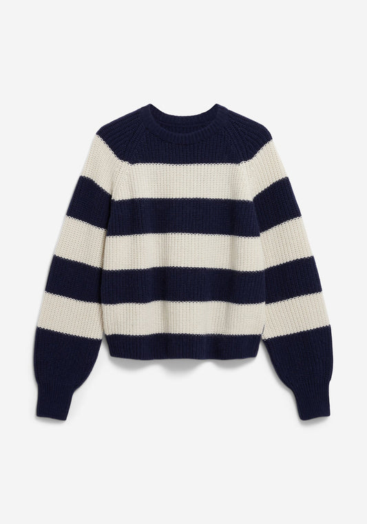 Pullover KAAGI STRIPES - tinted navy