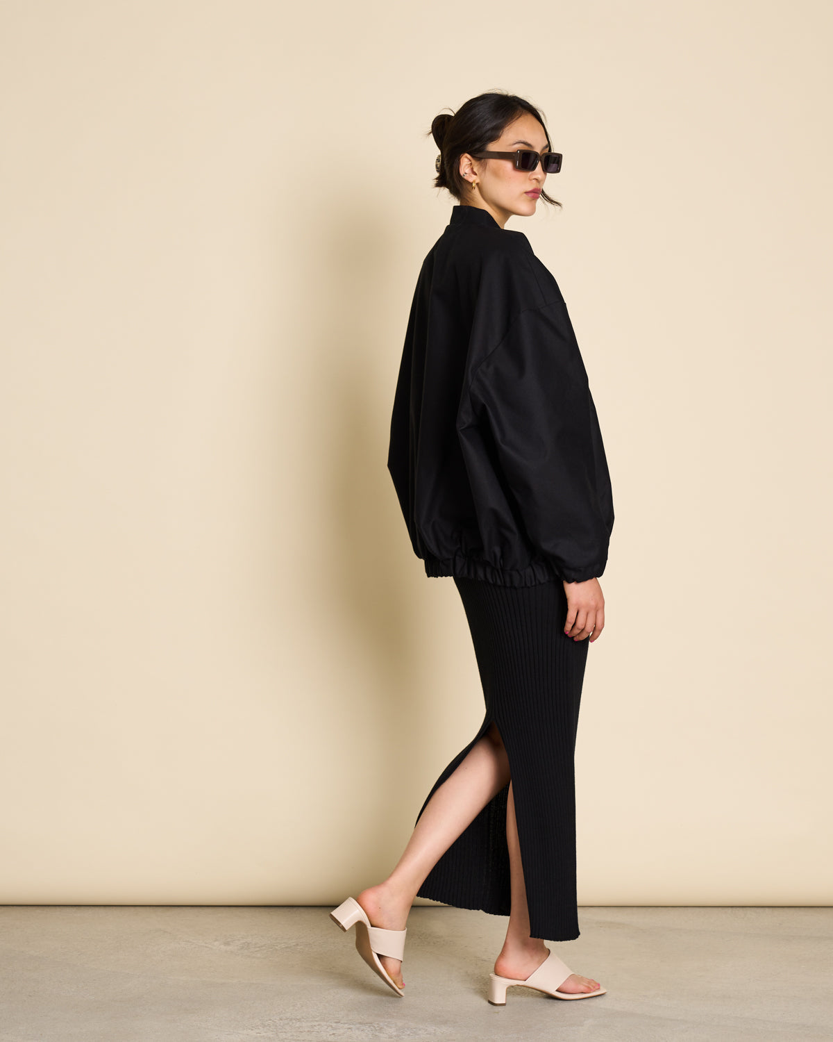 OVERSIZED BLOUSON TANARO - black