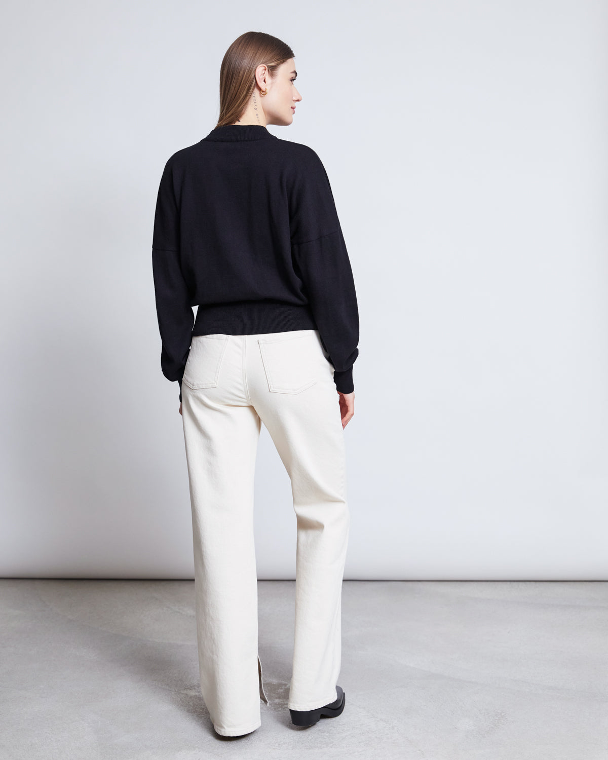 JUMPER YIN (GOTS) - black