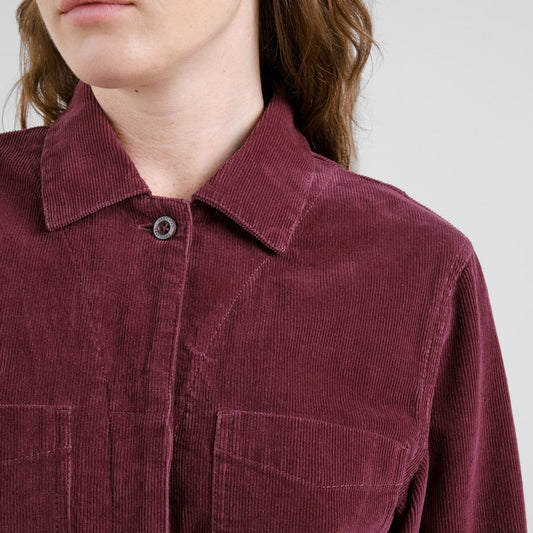 Overall Docksta Corduroy - Fig Red