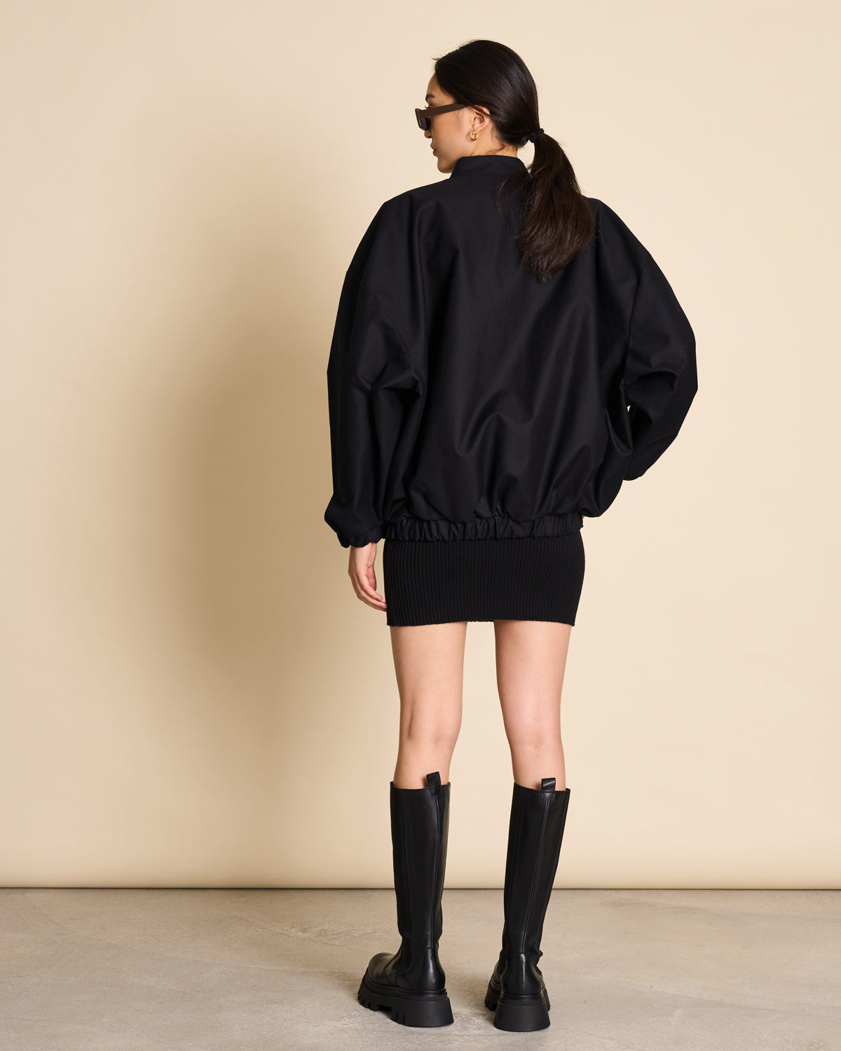 OVERSIZED BLOUSON TANARO - black