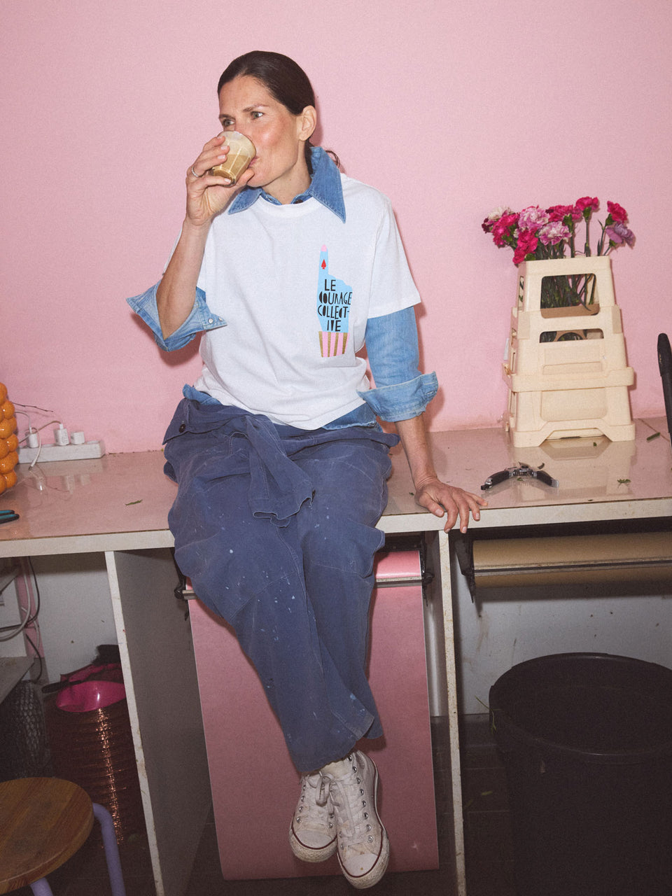 STATEMENTSHIRT The colorful crew x LANIUS (GOTS) (Le Courage Collective)