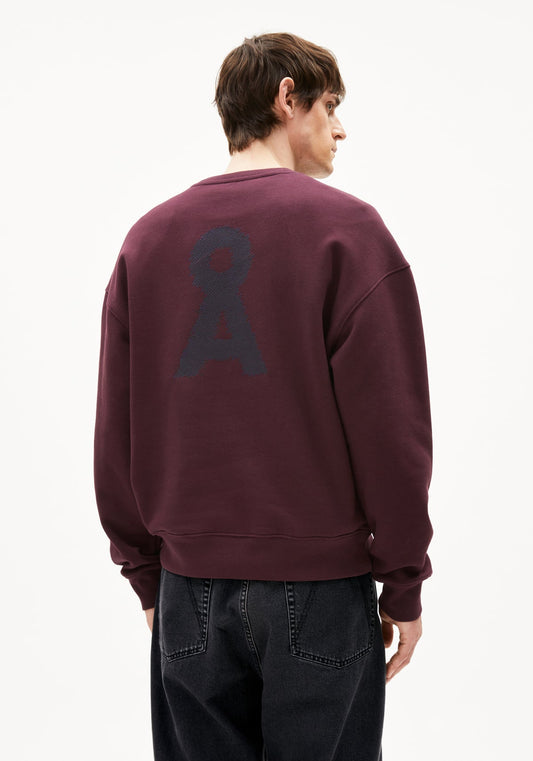 Sweatshirt EMAAL Å ZICK ZACK - dark cranberry