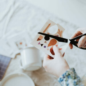 Goldene Stadt Porzellansticker