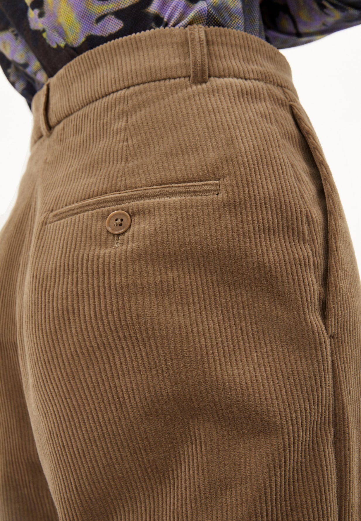 Hose JAALMA CORDUROY - dark sand stone