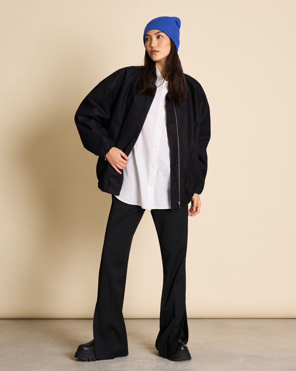 OVERSIZED BLOUSON TANARO - black
