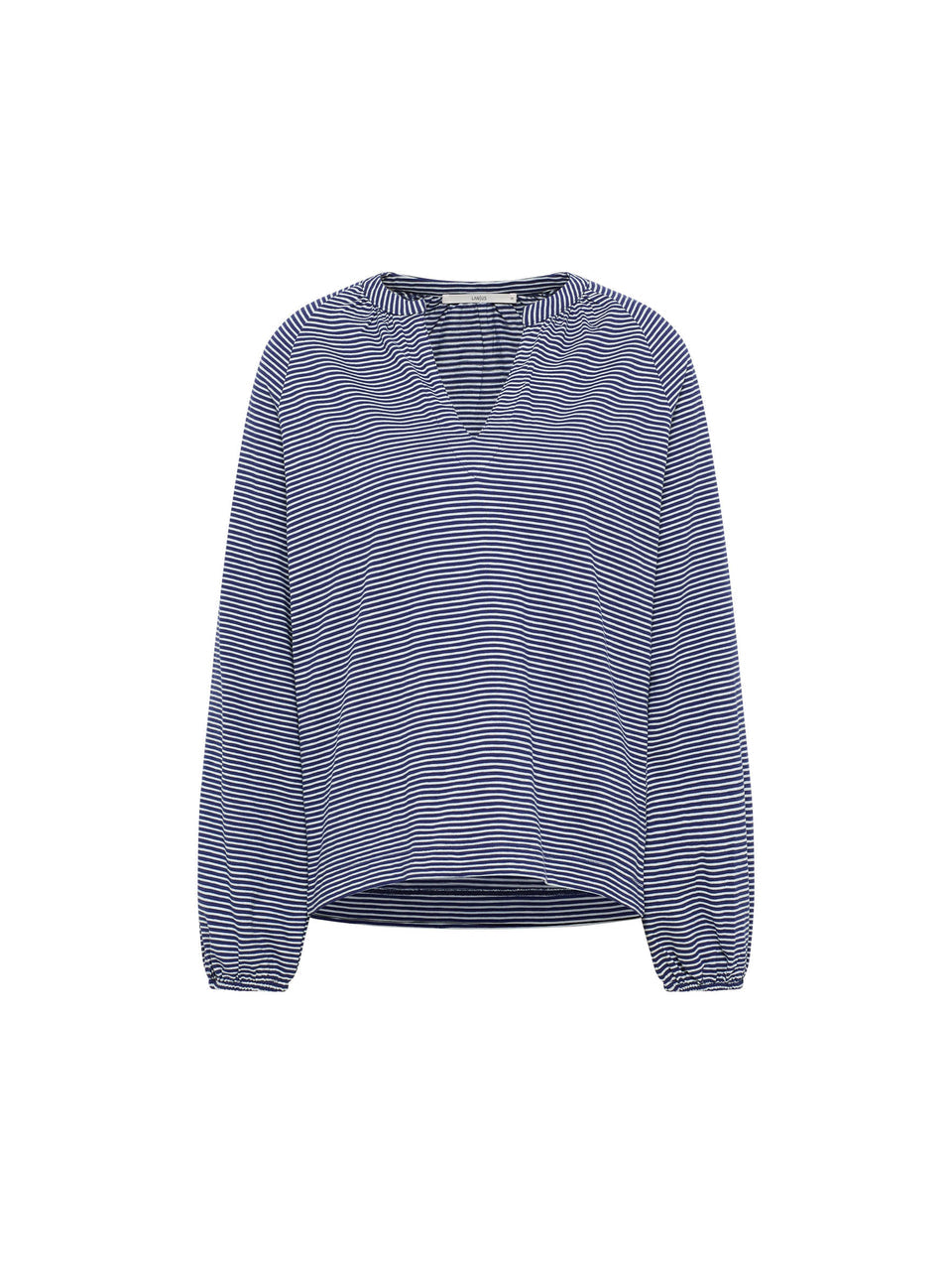 BLUSENSHIRT (GOTS) - purple blue/creme