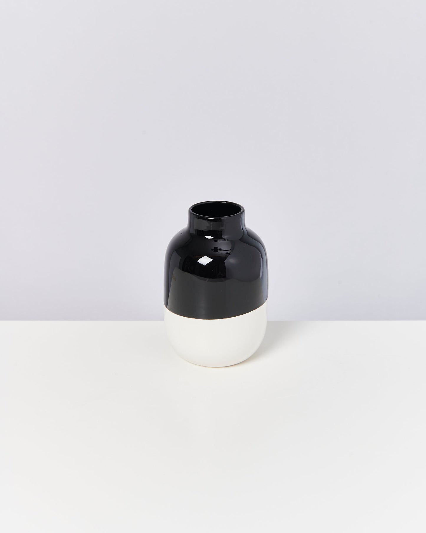 Vase Nuno M schwarz weiß