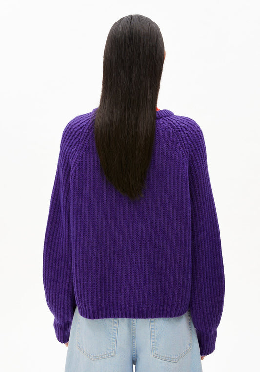 Strickjacke SELMAA - indigo lilac