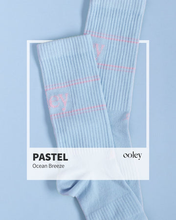 ooley Socken - Pastell Tennissocke - verschiedene Farbstellungen