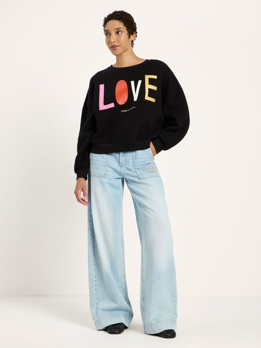 Statementsweatshirt (GOTS) - LOVE, versch. Farben - {LANIUSxTCC} (Kopie)