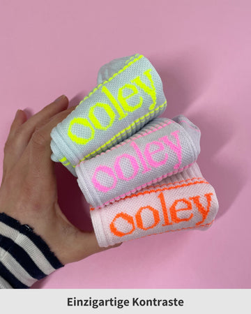 ooley Socken - NEON Pastell Tennissocke - verschiedene Farbstellungen