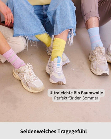 ooley Socken - Pastell Tennissocke - verschiedene Farbstellungen