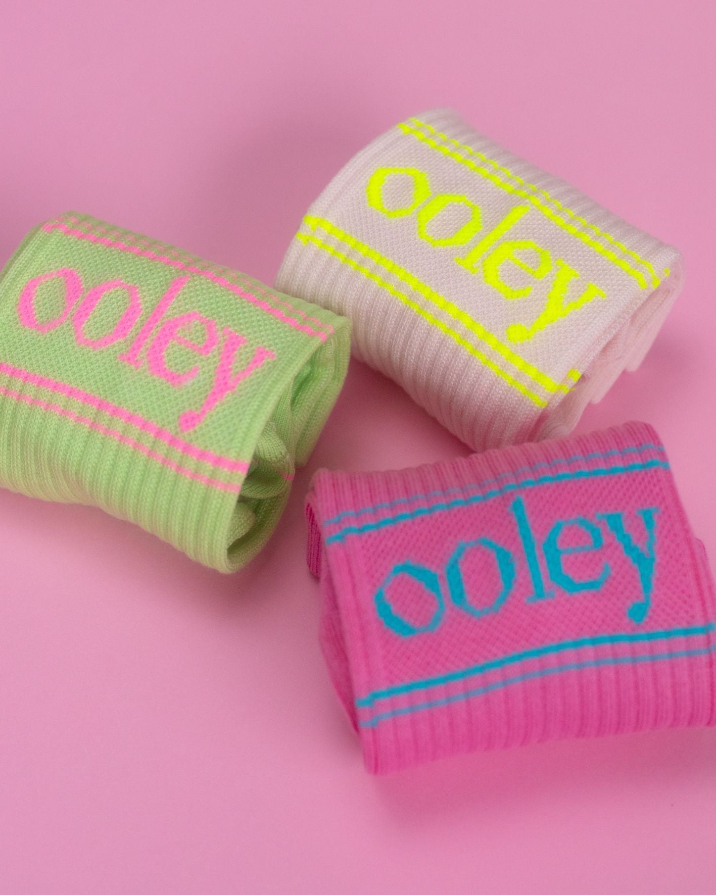 ooley Socken - NEON Pastell Tennissocke - verschiedene Farbstellungen