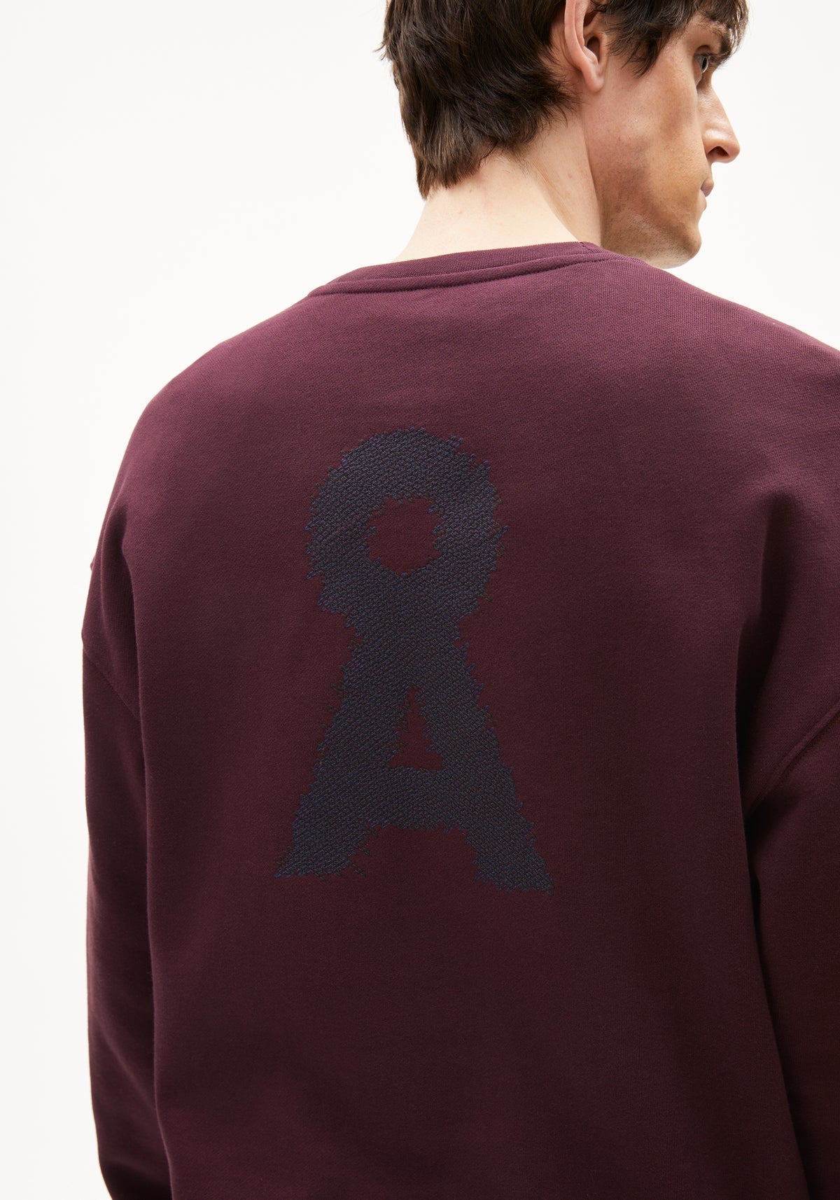 Sweatshirt EMAAL Å ZICK ZACK - dark cranberry