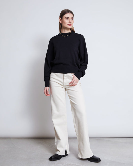 JUMPER YIN (GOTS) - black