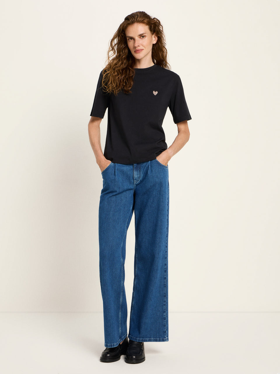 STATEMENTSHIRT (GOTS) - black + Leoherz