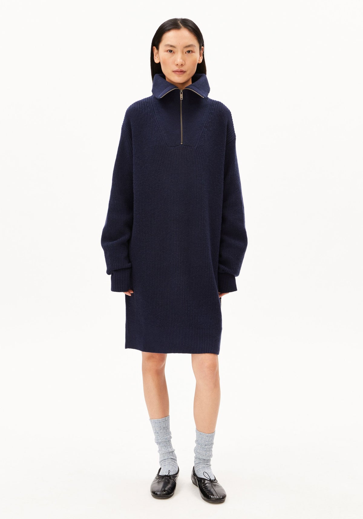 Kleid TROYER RIPP-STRICKKLEID - tinted navy