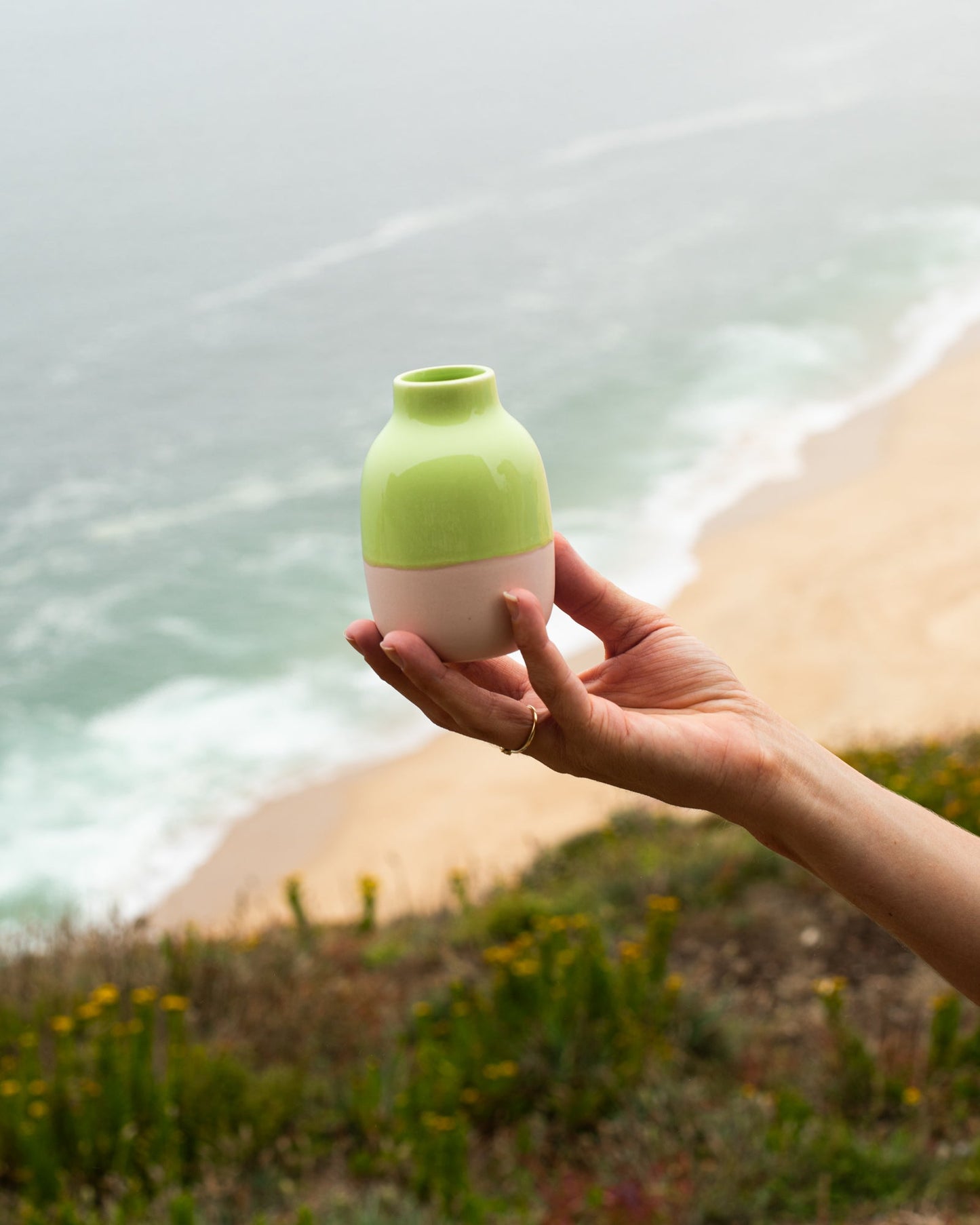 Vase Nuno S lime rosé