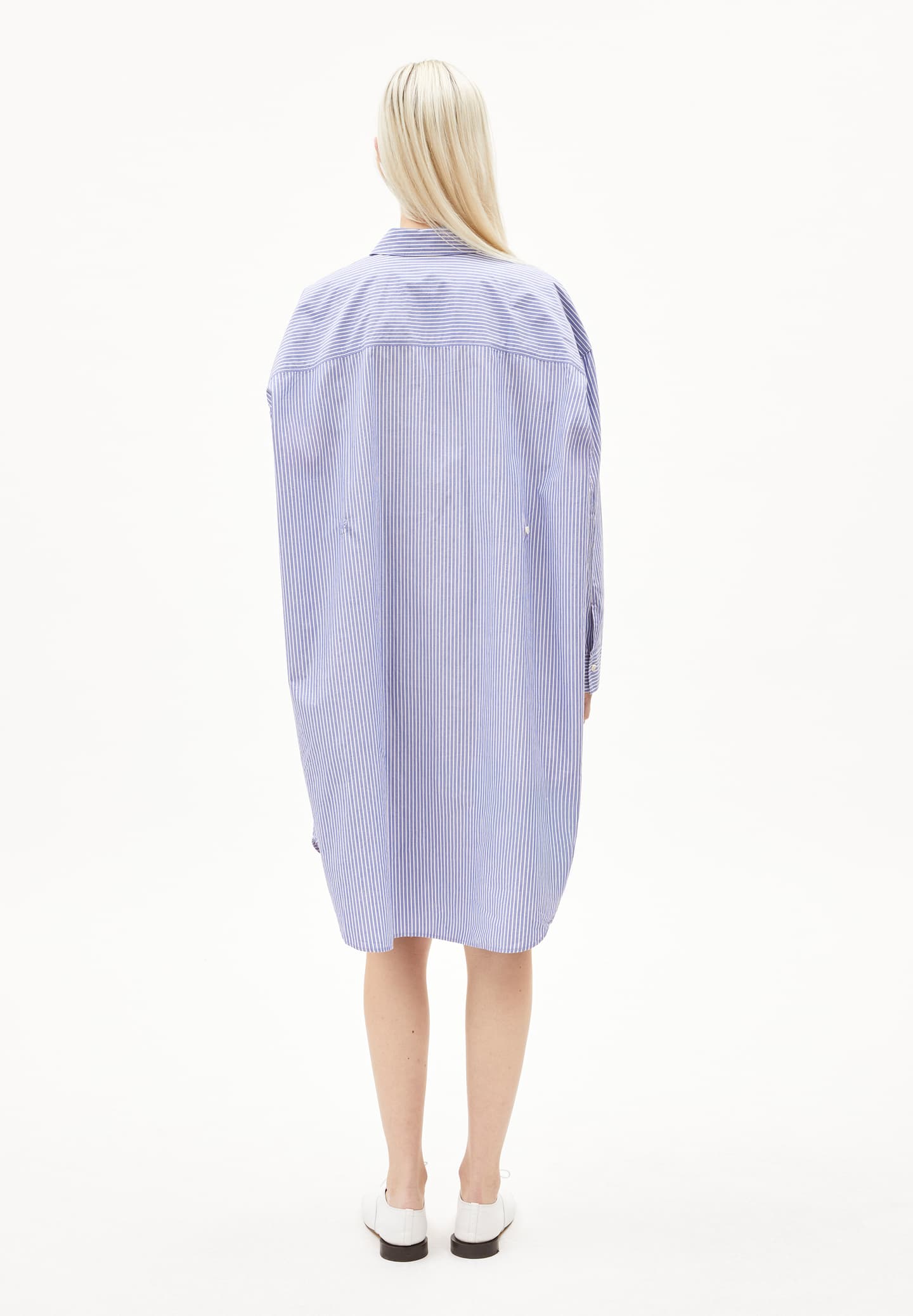 Webkleid PFILEAA STRIPE (white-lapis blue)