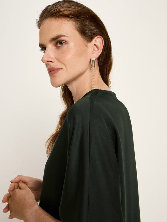 3/4 ARM BLUSE (TENCEL™) - forest