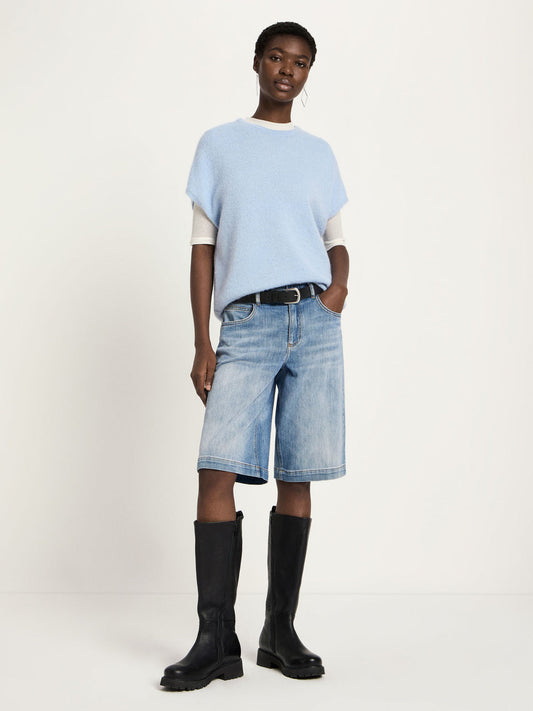 PULLUNDER - aus Schurwolle und Alpakawolle - sea