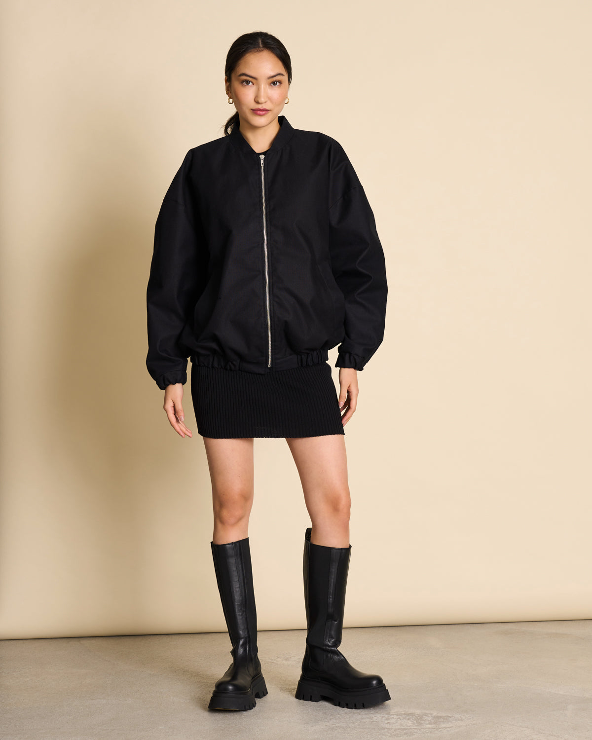 OVERSIZED BLOUSON TANARO - black