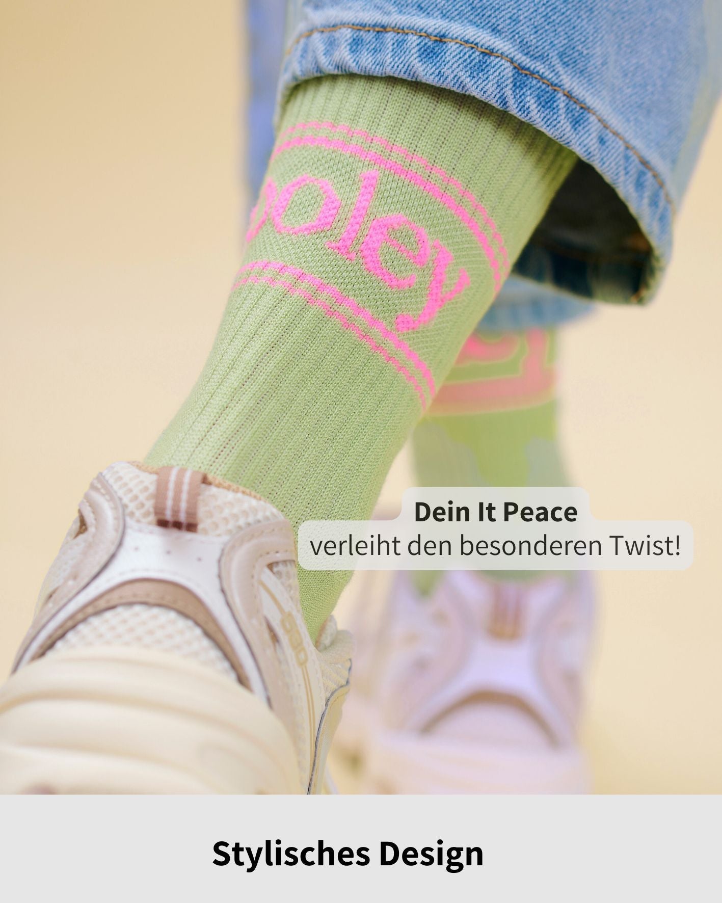 ooley Socken - NEON Pastell Tennissocke - verschiedene Farbstellungen