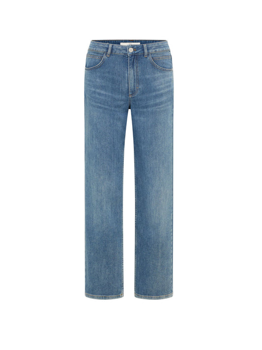 RELAXED JEANS (GOTS) - stonewash blue denim