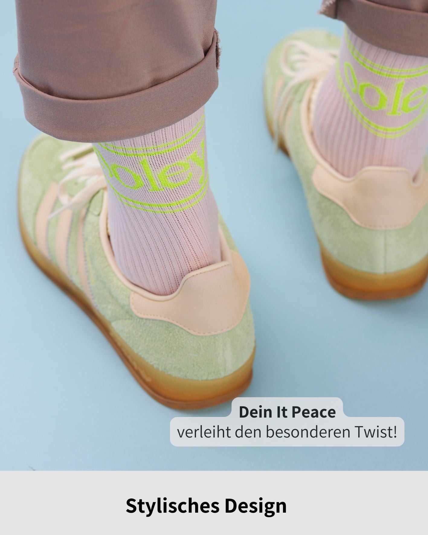 ooley Socken - NEON Pastell Tennissocke - verschiedene Farbstellungen