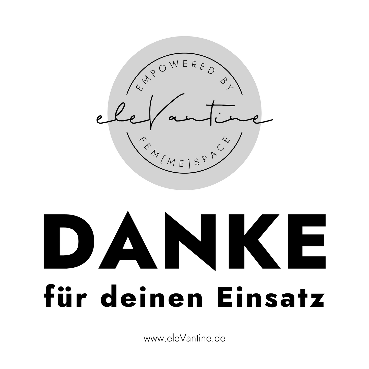 Danke für deinen Einsatz