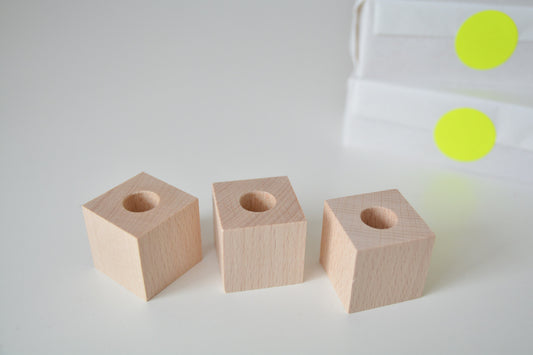 Holz-Kerzenhalter (klein) für Geburtstagskerzen (1 Stück)