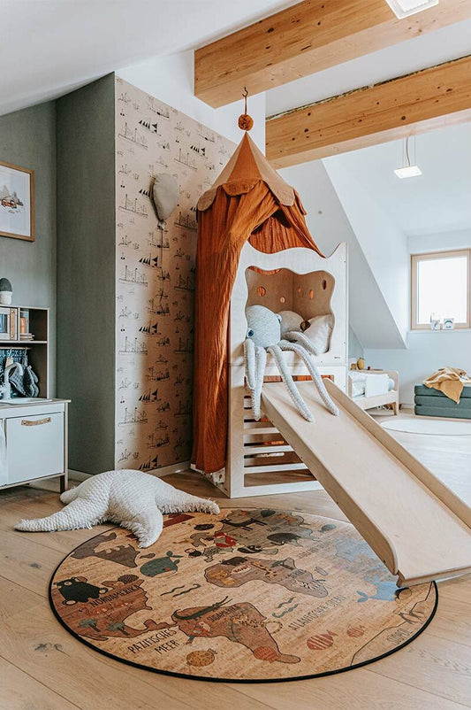 Kork Kinderteppich Weltreise