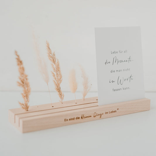 Großer Karten- Blumenständer 25cm Kleine Dinge natur