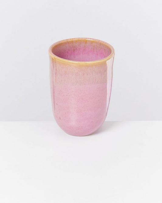Becher Copa Alto groß gelb rosé