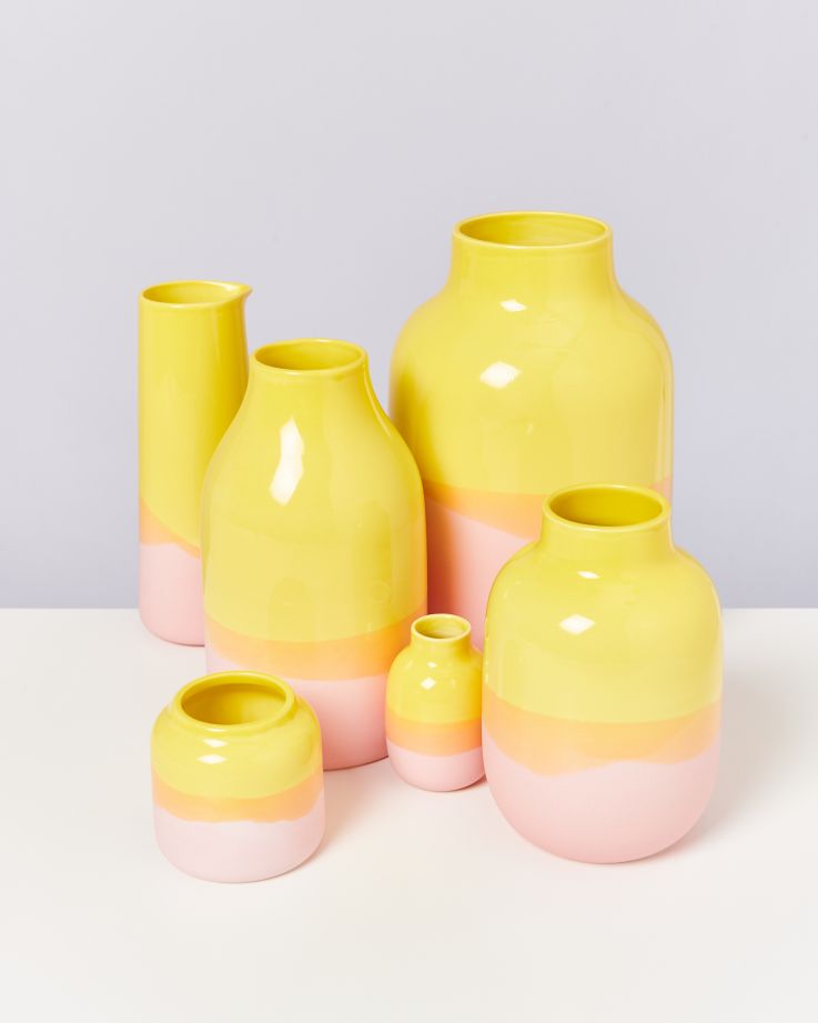 Vase Nuno S gelb rosé