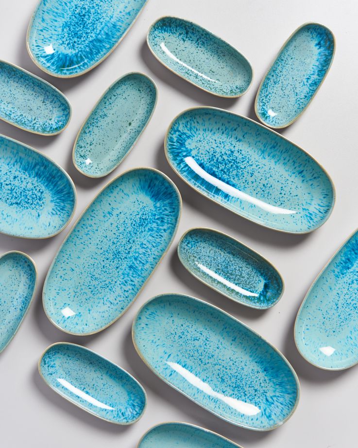 Servierplatte Areia M aqua