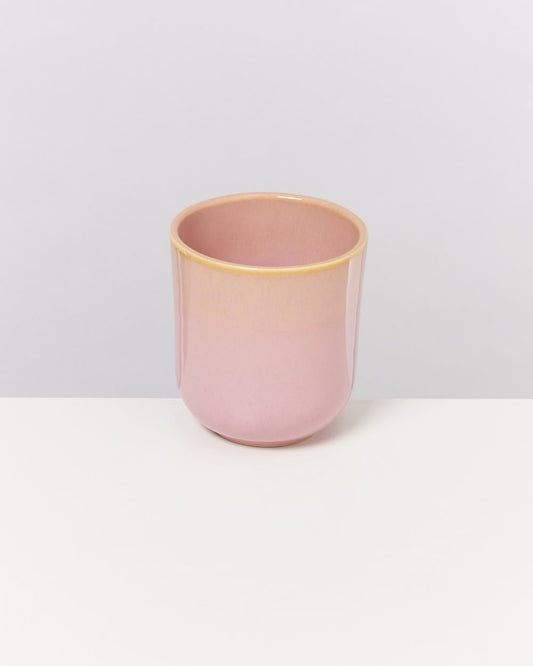 Becher Copa Alto klein gelb rosé