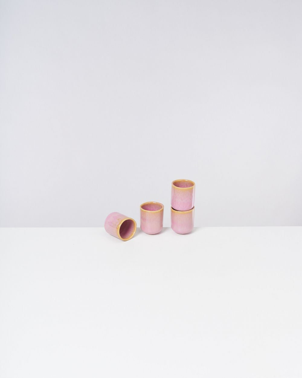 Becher Copa Alto klein gelb rosé