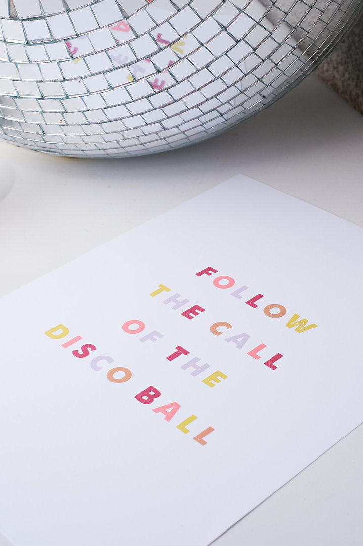 "Disco Ball" Poster