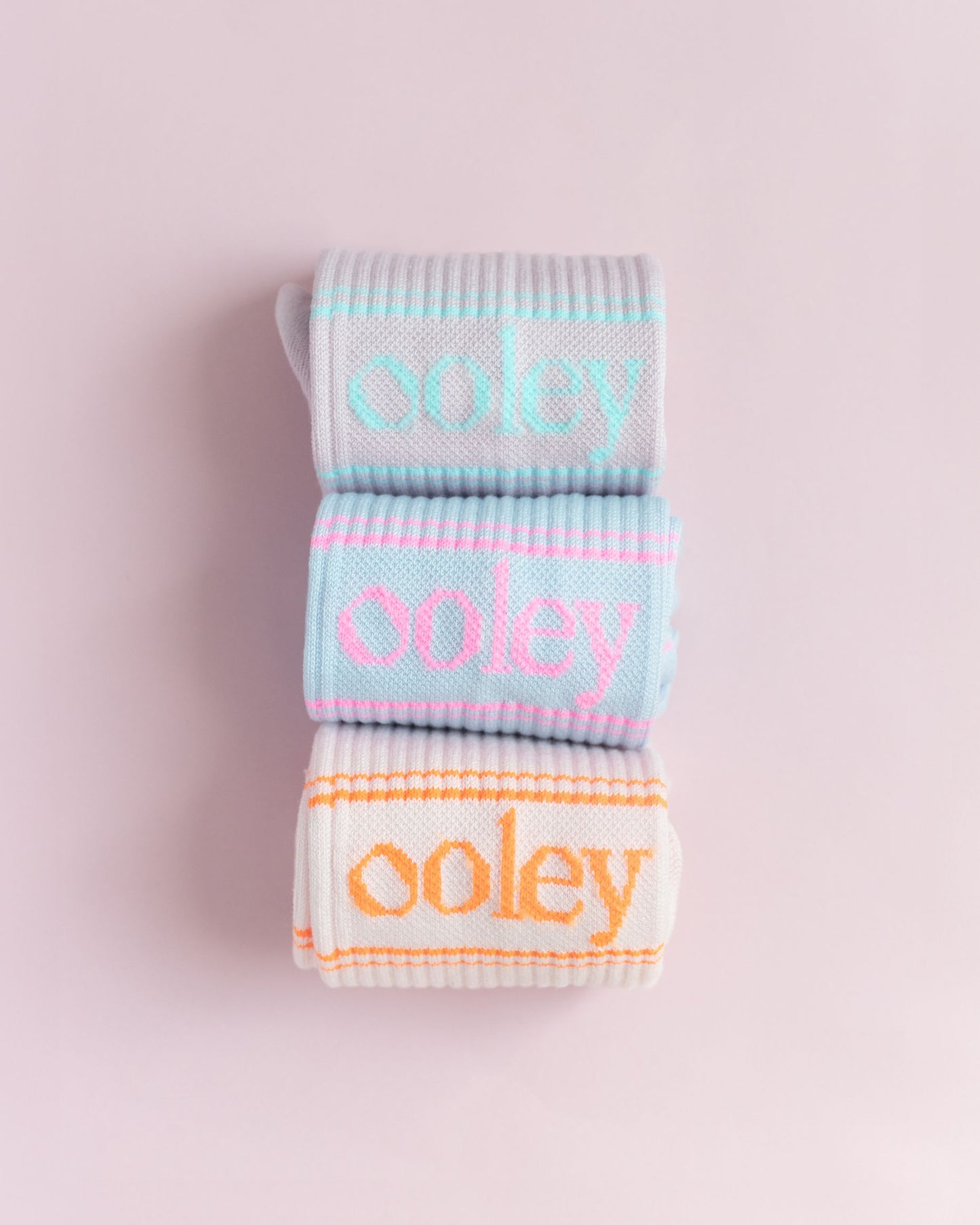 ooley Socken - Pastell Tennissocke - verschiedene Farbstellungen