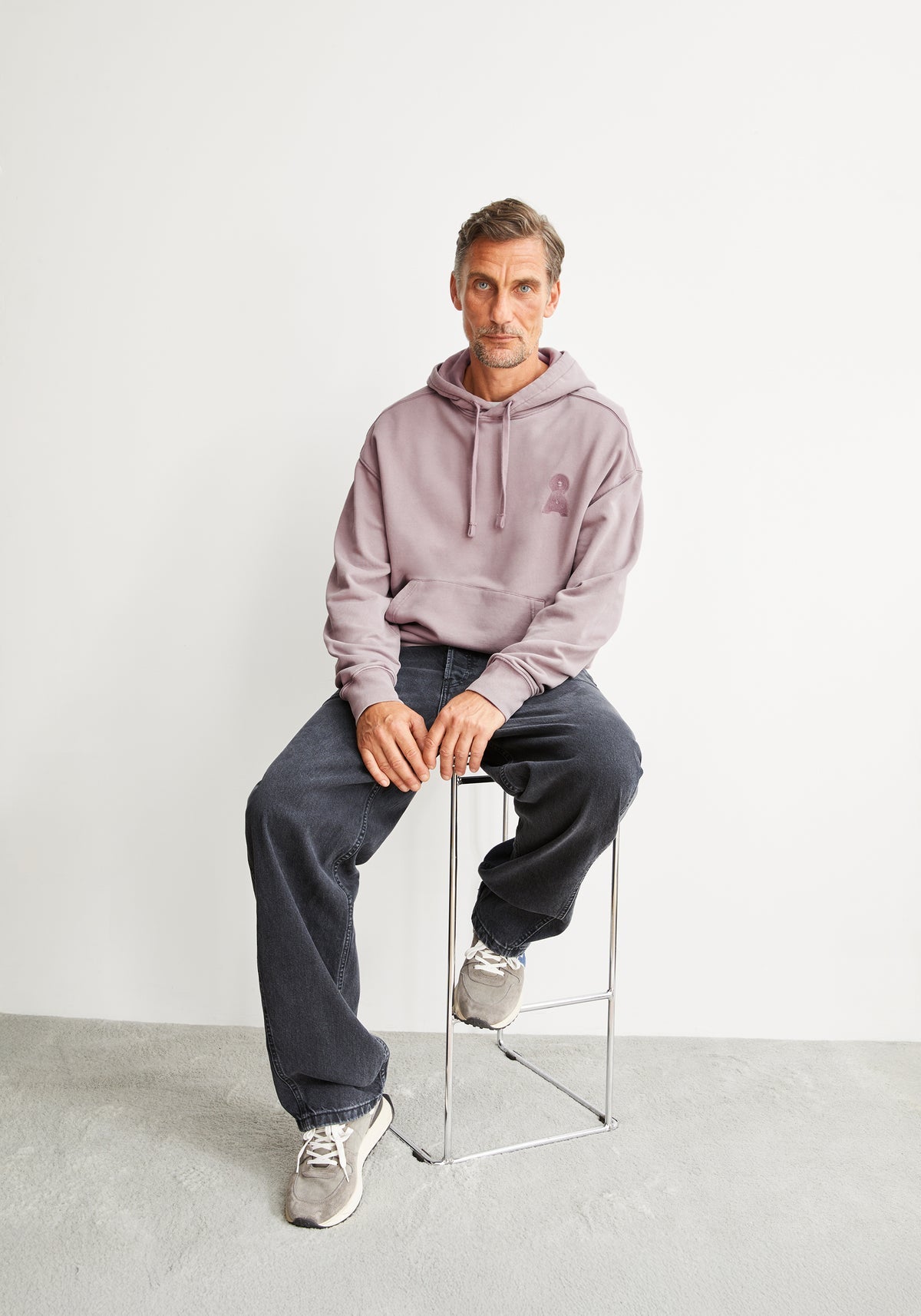 Sweatshirt ICONIC Å KIRAAN GMT DYE - light grape washed