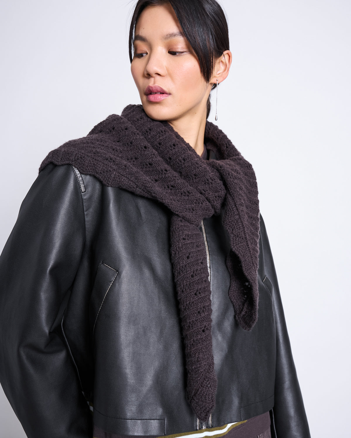 LAMBSWOOL TRIANGLE SCARF ELVA - verschiedene Farben