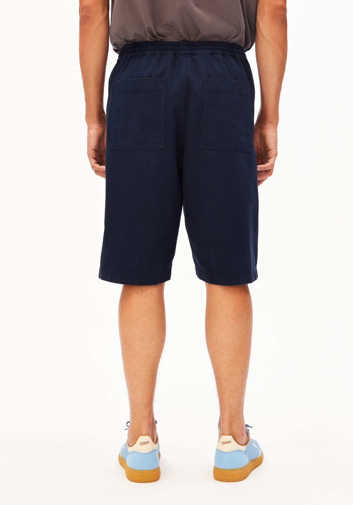 Shorts COTTON LINO Baumwolle-Leinen-Mix - tinted navy