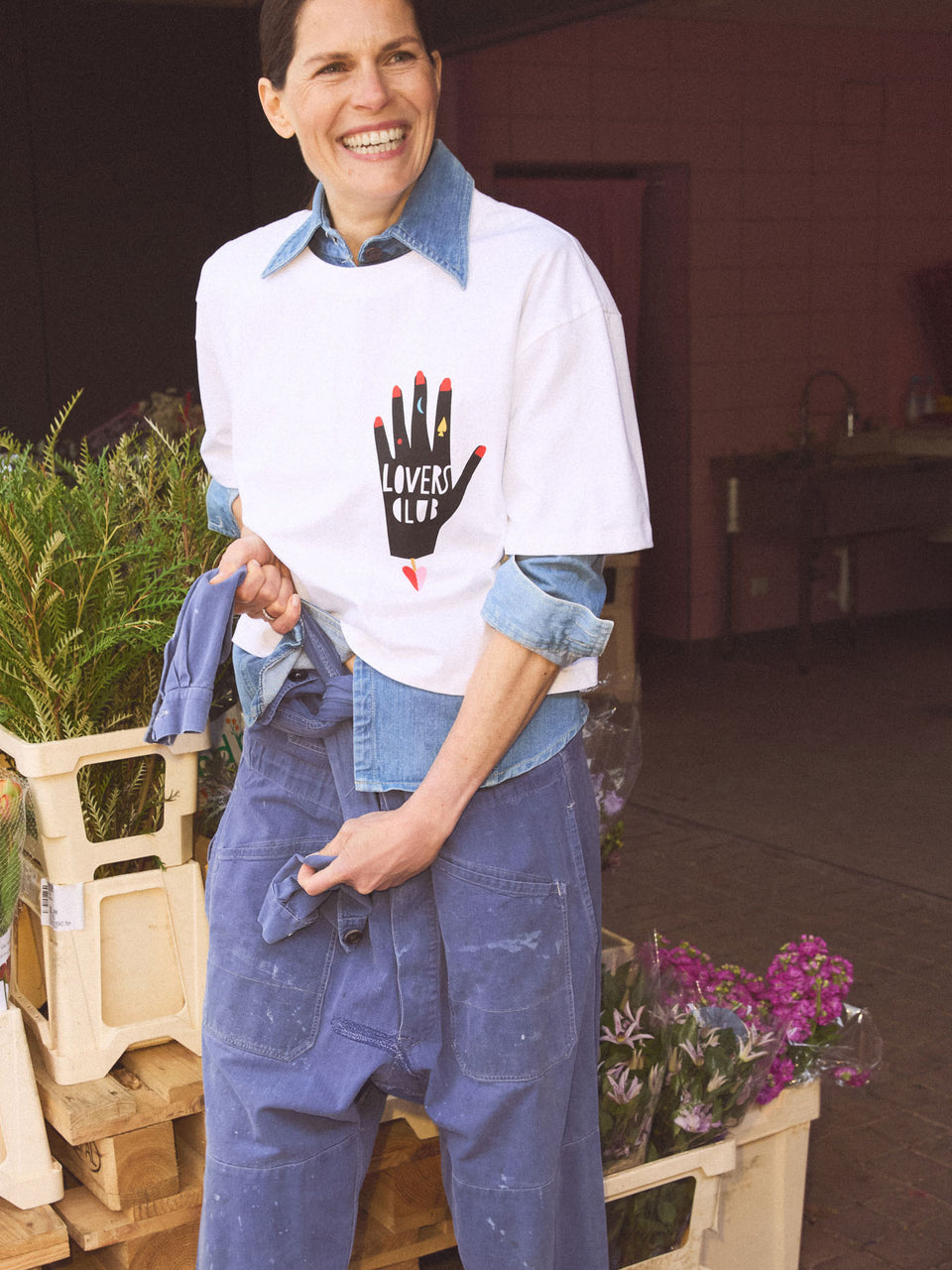 OVERSIZED STATEMENTSHIRT The colorful crew x LANIUS (GOTS) (lovers club)