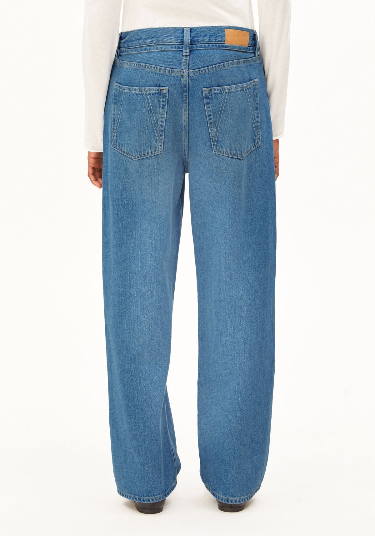 Jeans HAAYI LOW WAIST BAGGY - TENCEL™ LYOCELL MIX NON STRETCH aero