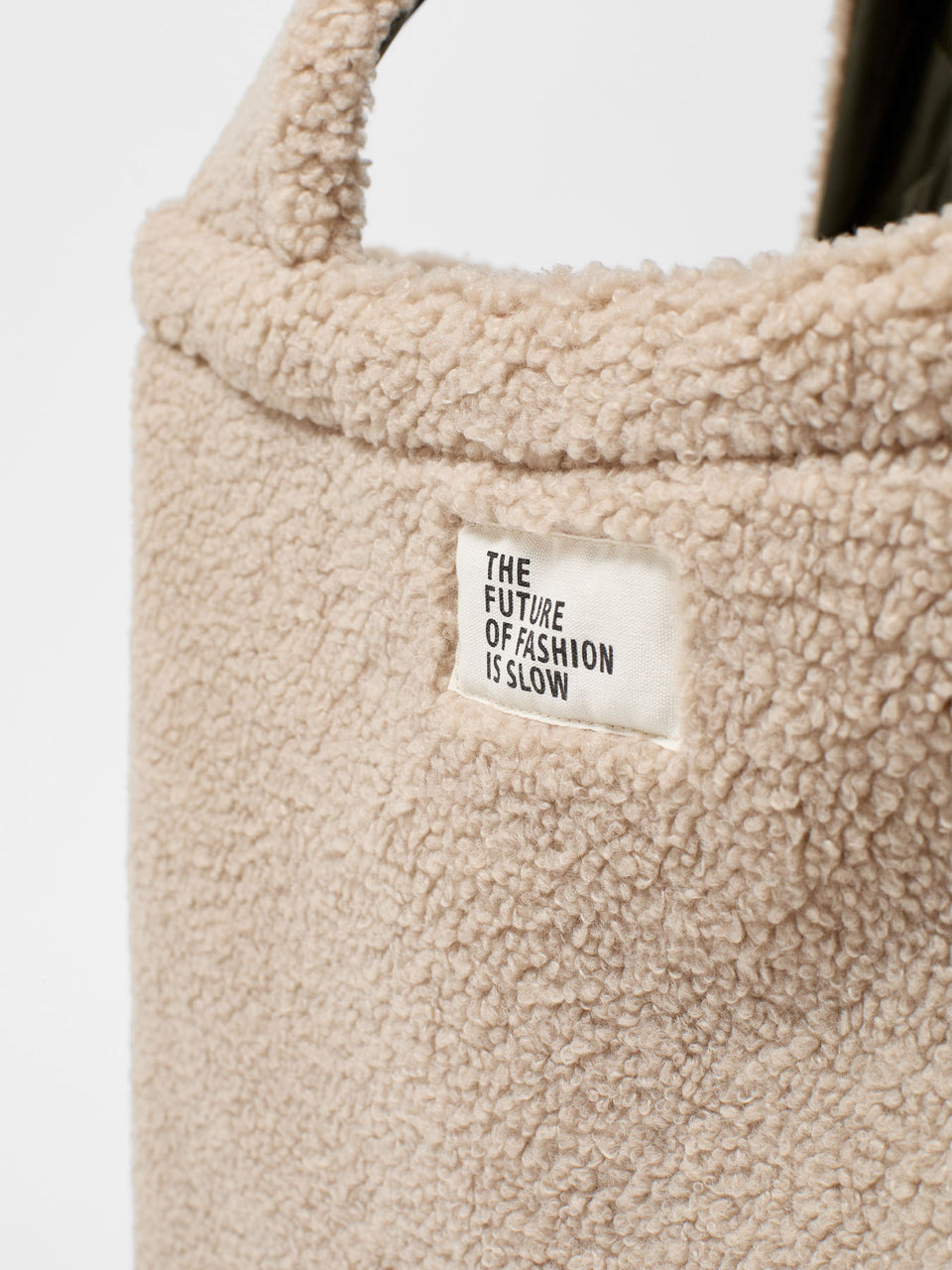 Wende Tasche (GRS) mit Teddy aus recyceltem Polyester