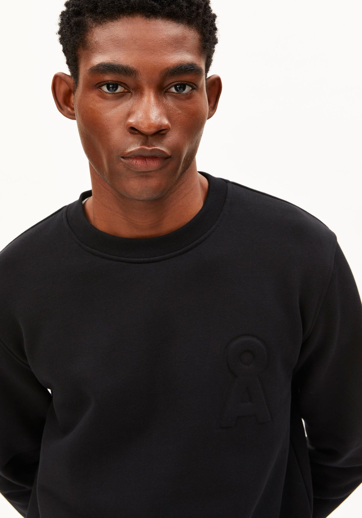 BAUMWOLL-FLEECE-Sweatshirt LOGO - diverse Farben