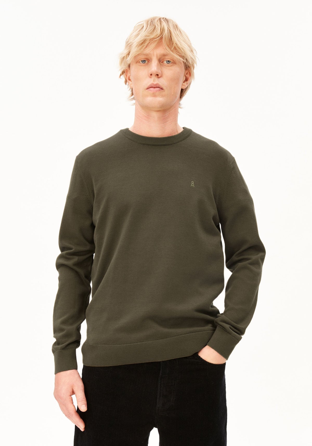 Strickpullover LOUKAA - dark earth