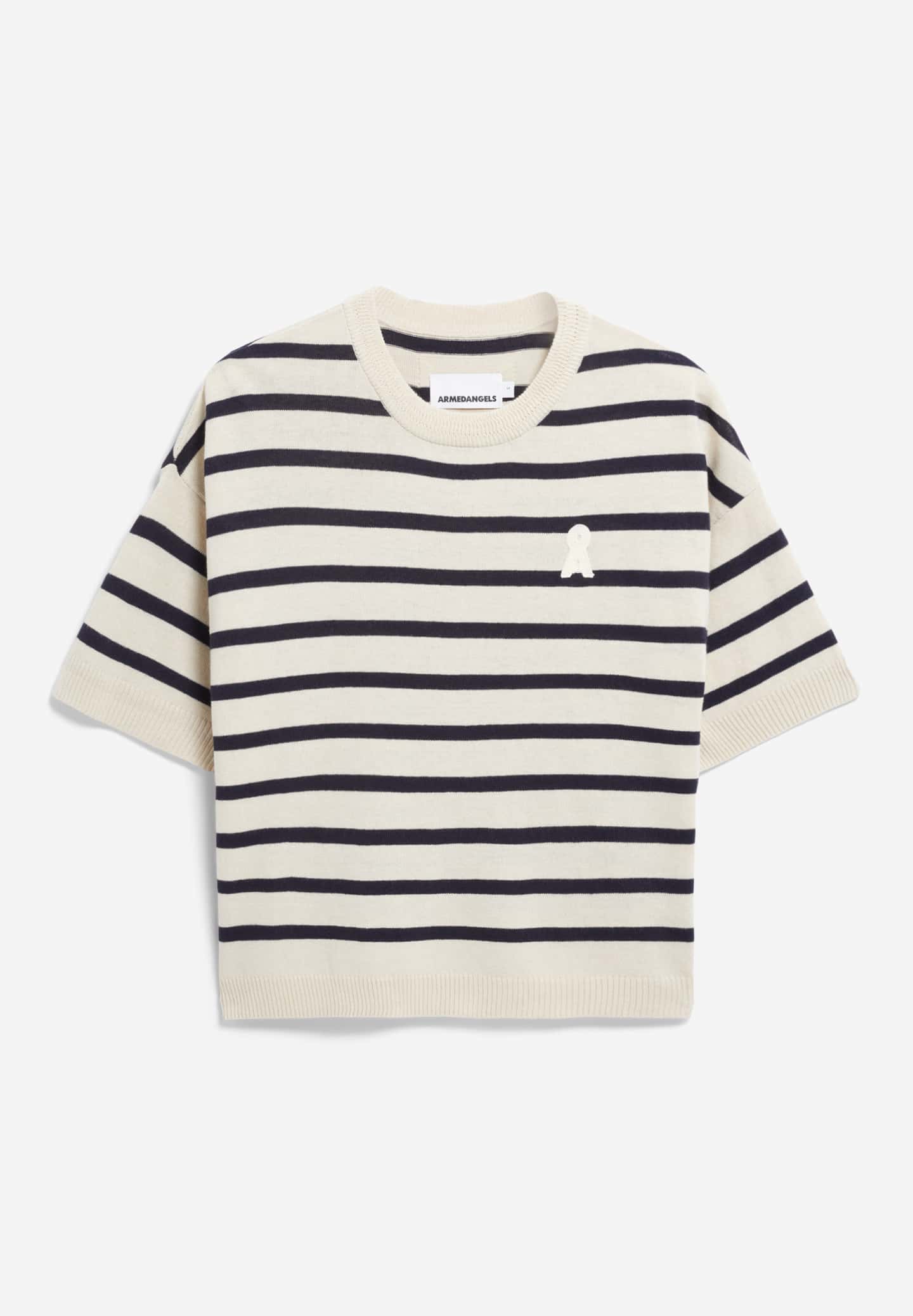 Strickshirt LIZAA LINO STRIPES - diverse Farben
